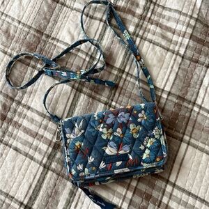 Vera Bradley Floral Blue Crossbody Bag